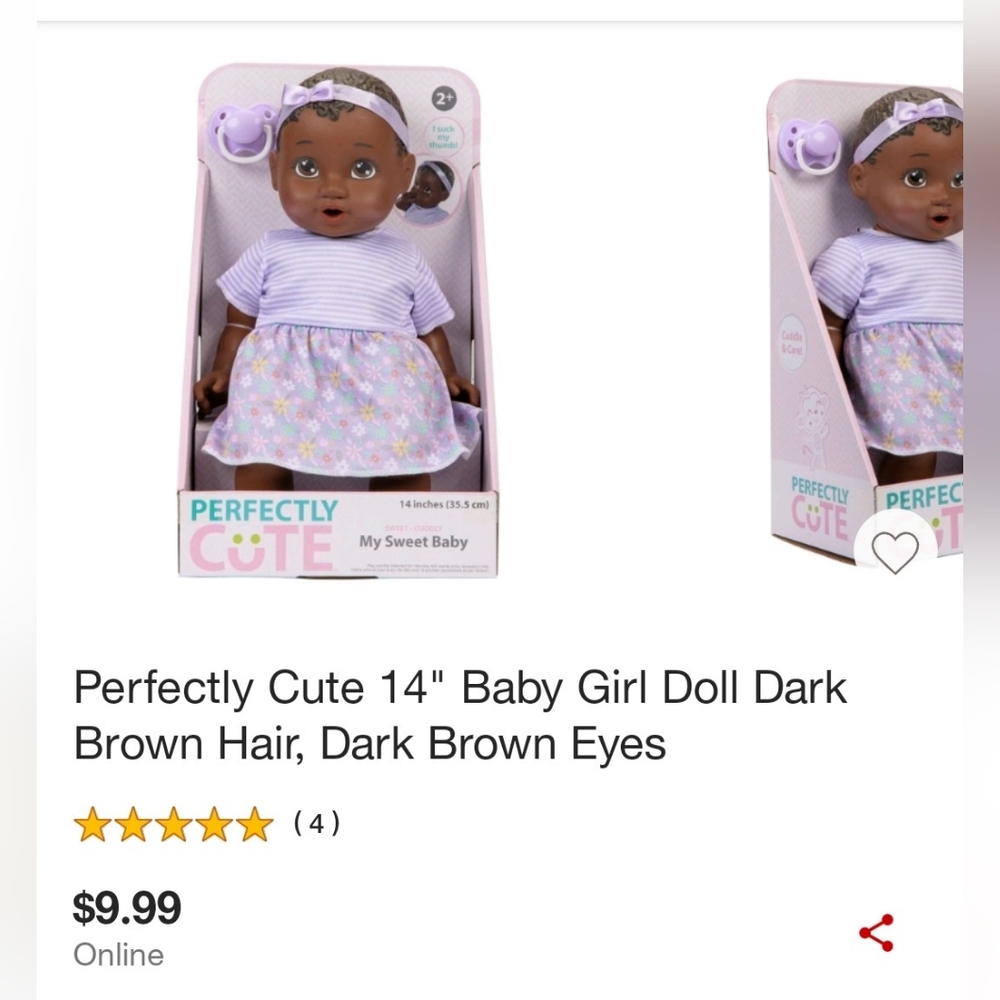 Perfectly cute 14" baby doll